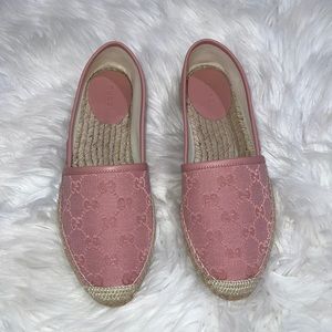 Gucci pink espadrilles